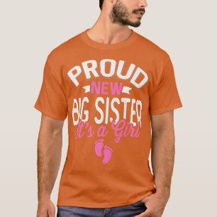 T-shirt Fier Cool Fier Nouvelle Grande Soeur C'est une fil