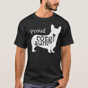 T-shirt Fier Corgi Tante Funny Mères Amoureux des chiens d