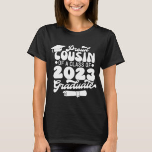 T-shirt Fier COUSIN d'une classe de 2023 Graduate Retro