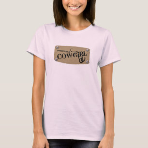 T-shirt fier de coutume de correction de cow-girl