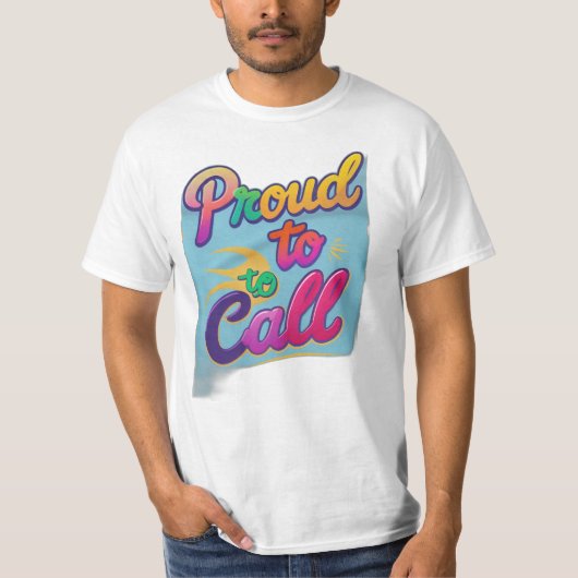 T-shirt « Fier de dire » (Devant)