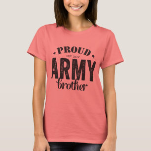 T-shirt Fier de mon frère d'ARMÉE