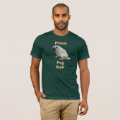 T-shirt fier de papa de carlin (Devant entier)