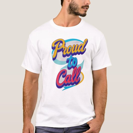 T-shirt « Fier de porter » (Devant)