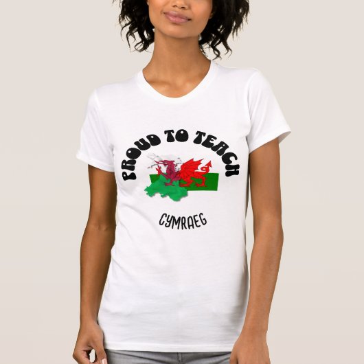 T-shirt FIER D'ENSEIGNER CYMRAEG Welsh Enseignant (Devant)