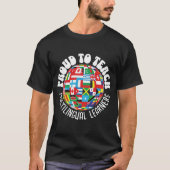 T-SHIRT FIER D'ENSEIGNER LES APPRENANTS MULTILINGUES ESL E (Devant)