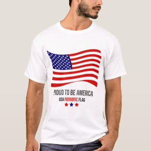 T-shirt 'Fier d'être américain'.