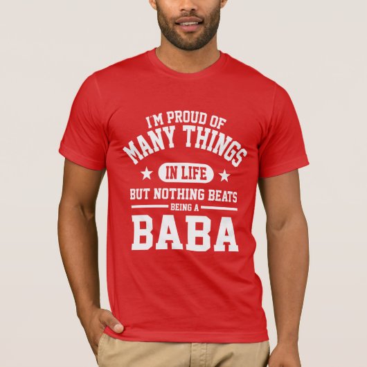 T-shirt Fier d'être baba (Devant)