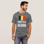 T-shirt Fier d'être belge (Devant entier)