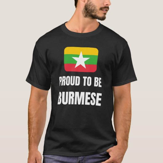 T-shirt Fier d'être birman (Devant)