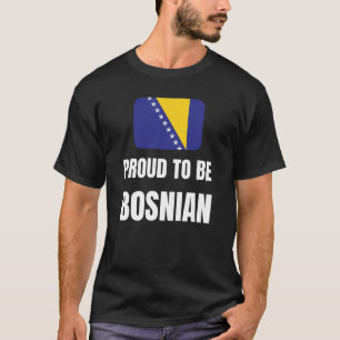 T-shirt Fier d'être bosniaque