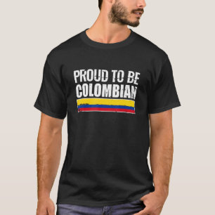 T-shirt Fier D'Être Colombien Drapeau Colombie