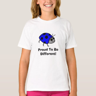 T-shirt Fier D'Être Différent Bleu Ladybug