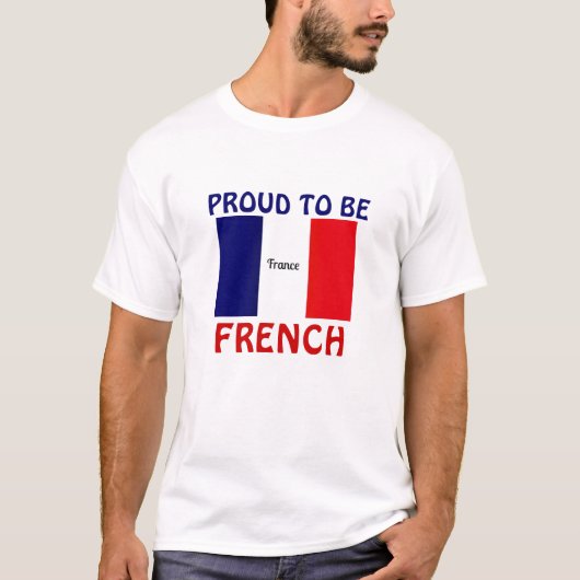 T-shirt Fier d'être français (Devant)