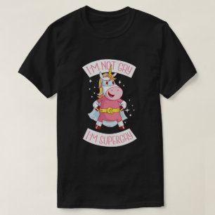 T-shirt Fier d'être gay UNICORN Je suis Super Gay ! Superh