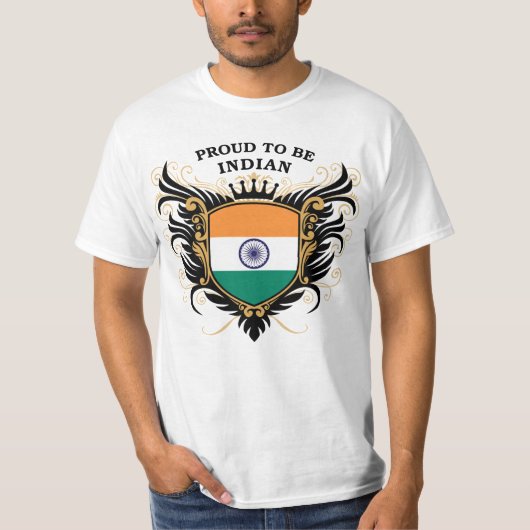 T-shirt Fier d'être indien (Devant)