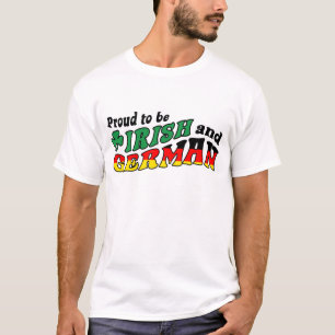 T-shirt Fier d'être irlandais et allemand