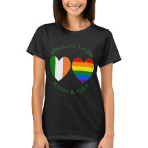 Fier d'être Irlandais et Gay Heart Flags