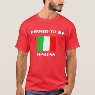 T-shirt Fier d'être, italien