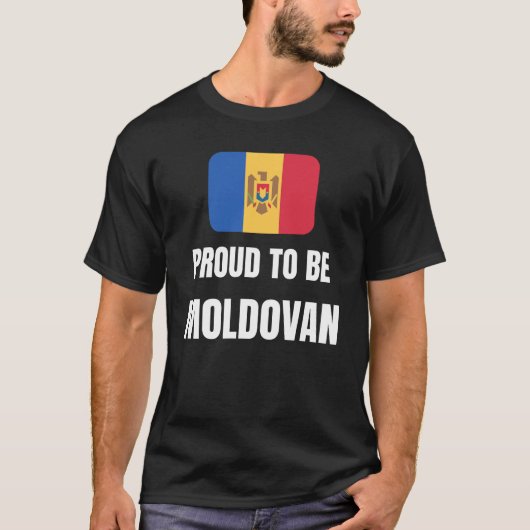 T-shirt Fier d'être moldave (Devant)
