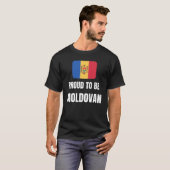 T-shirt Fier d'être moldave (Devant entier)