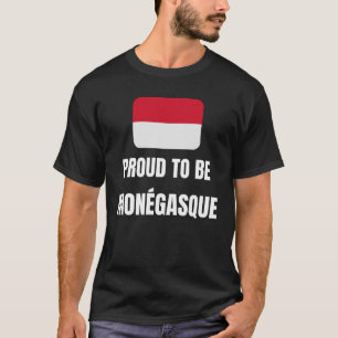 T-shirt Fier d'être monégasque
