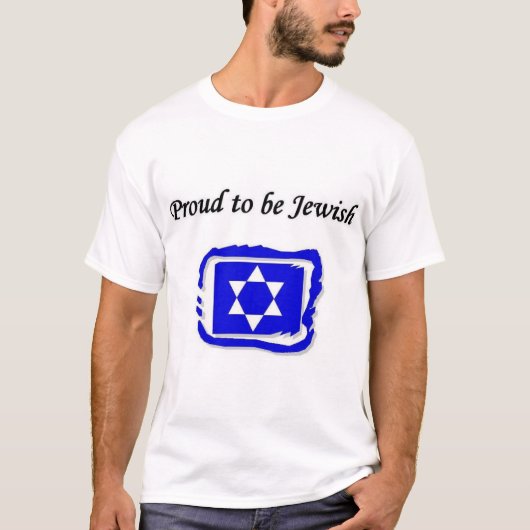 T-shirt Fier d'être pièce en t juive (Devant)