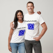 T-shirt Fier d'être pièce en t juive (Unisexe)
