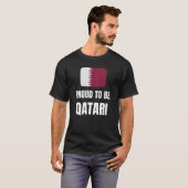 T-shirt Fier d'être Qatari (Devant entier)