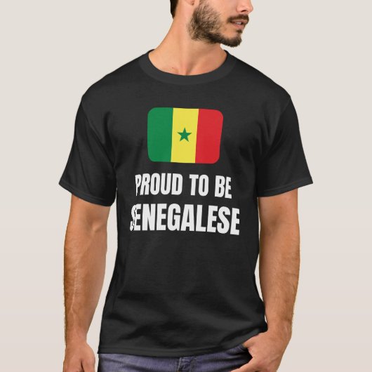 T-shirt Fier d'être sénégalais (Devant)