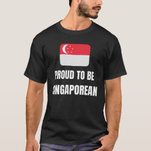 T-shirt Fier d'être singapourien