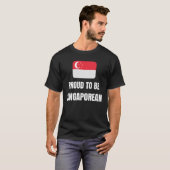 T-shirt Fier d'être singapourien (Devant entier)