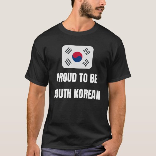 T-shirt Fier d'être Sud-coréen (Devant)