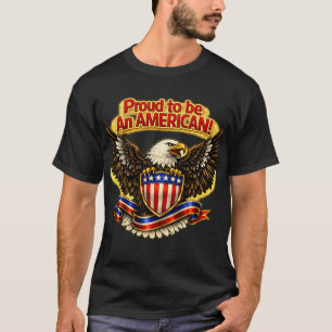 T-shirt Fier d'être un Américain
