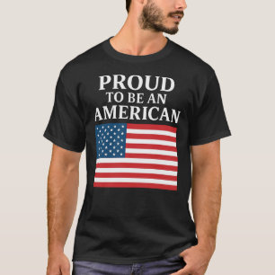 T-shirt Fier d'être un Américain