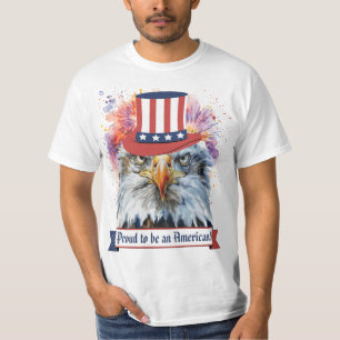 T-shirt "Fier d'être un Américain !" Hommes