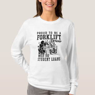 T-shirt Fier D'Être Un Conducteur De Remorque-Fourche