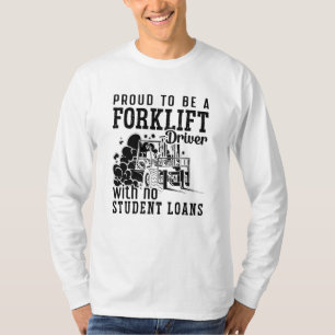 T-shirt Fier D'Être Un Conducteur De Remorque-Fourche