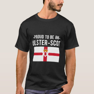 T-shirt Fier D'Être Un Drapeau Ulster-Écossais D'Irlande D