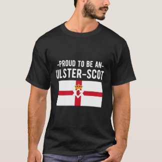 T-shirt Fier D'Être Un Drapeau Ulster-Écossais D'Irlande D