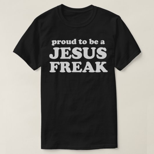 T-shirt Fier d'être un fou de Jésus (Design devant)