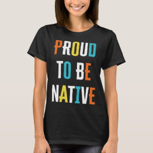 T-shirt Fier D'Être Un Graphique Américain D'Origine