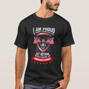 T-shirt Fier d'être un patriote américain