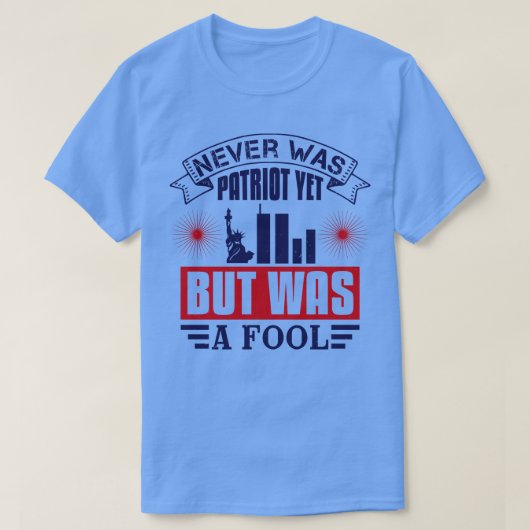 T-shirt Fier D'Être Un Patriote Américain (10) (Design devant)