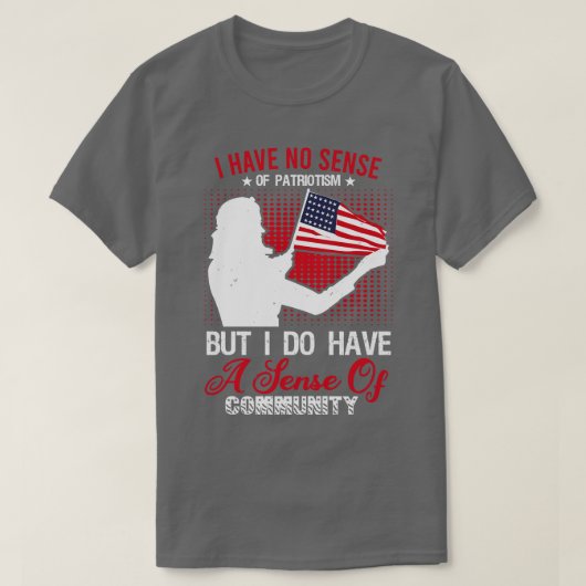 T-shirt Fier D'Être Un Patriote Américain (8) (Design devant)