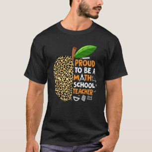 T-shirt Fier d'être un professeur de mathématiques, Remerc