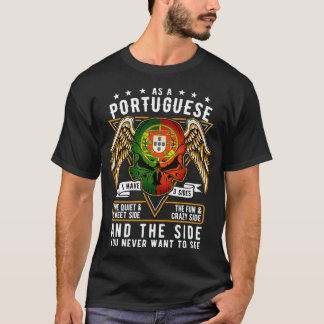 T-shirt Fier d'être un tee-shirt cadeau portugais