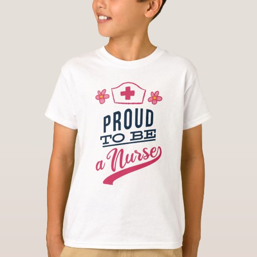 T-shirt Fier d'être une infirmière (Devant)