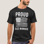 T-shirt Fier Directeur des ventes Profession Drapeau améri (Devant)