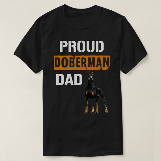 T-shirt Fier Doberman Papa (Design devant)